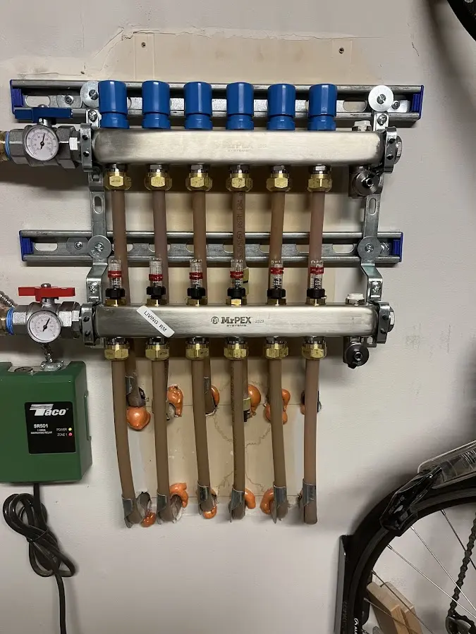 Plumber performing Leak Detection at a residential property in Port Clinton